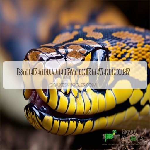 Is the Reticulated Python Bite Venomous