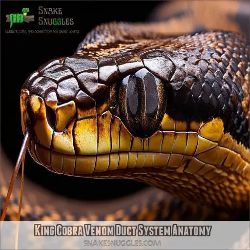 King Cobra Venom Duct System Anatomy