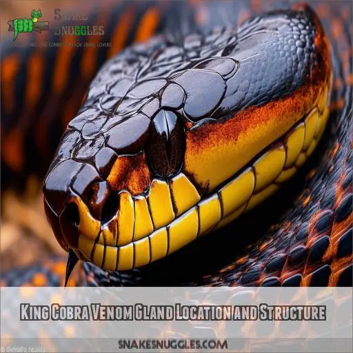 King Cobra Venom Gland Location and Structure