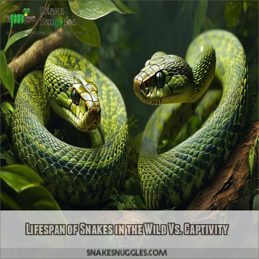 Lifespan of Snakes in the Wild Vs. Captivity