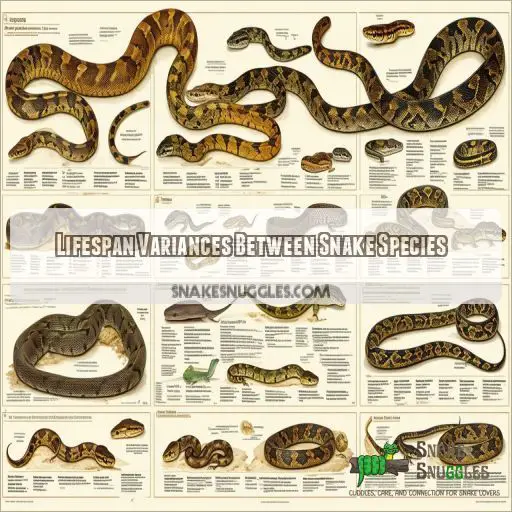 Lifespan Variances Between Snake Species