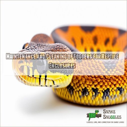 Maintenance and Cleaning of Foggers for Reptile Enclosures