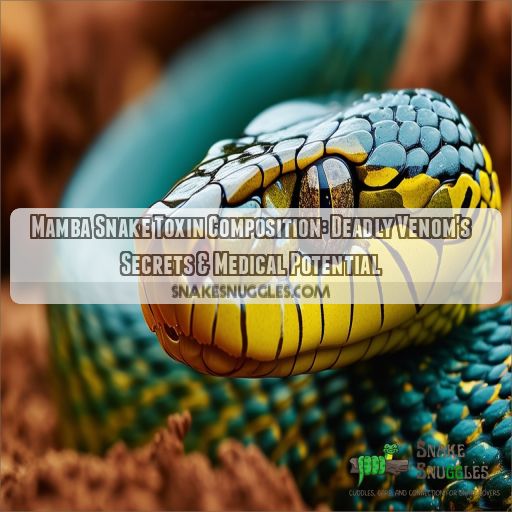 Mamba snake toxin composition