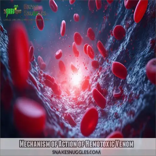 Mechanism of Action of Hemotoxic Venom