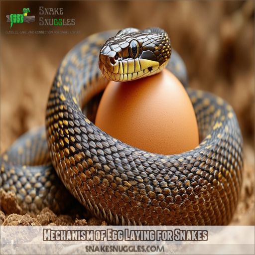 Mechanism of Egg Laying for Snakes