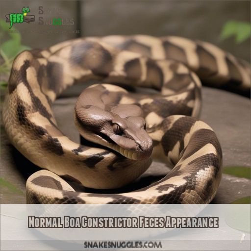 Normal Boa Constrictor Feces Appearance