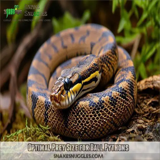 Optimal Prey Size for Ball Pythons