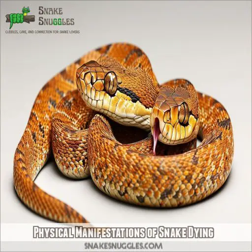 Physical Manifestations of Snake Dying