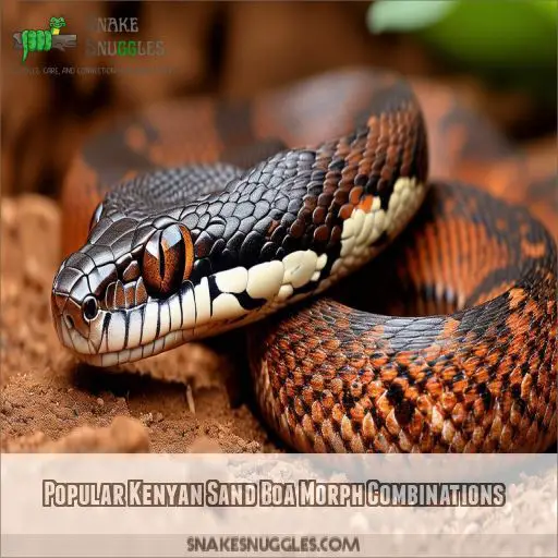 Popular Kenyan Sand Boa Morph Combinations