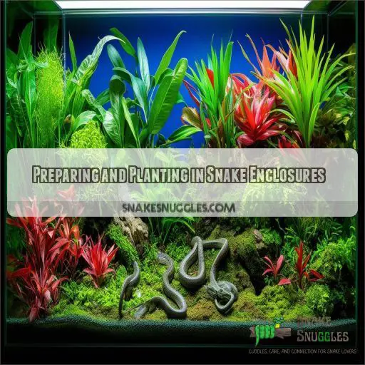 Preparing and Planting in Snake Enclosures