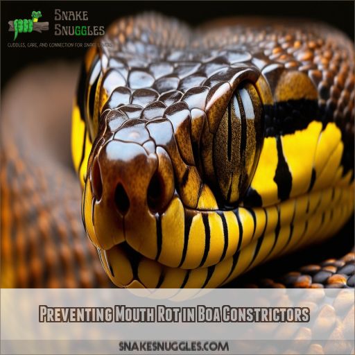 Preventing Mouth Rot in Boa Constrictors