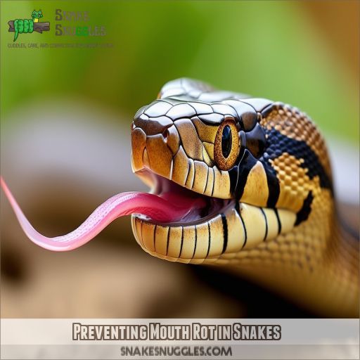 Preventing Mouth Rot in Snakes