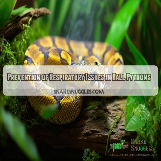 Prevention of Respiratory Issues in Ball Pythons