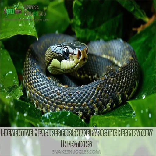 Preventive Measures for Snake Parasitic Respiratory Infections