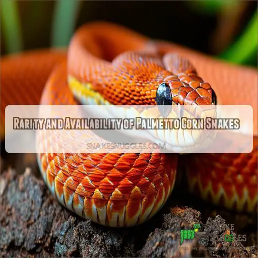 Rarity and Availability of Palmetto Corn Snakes