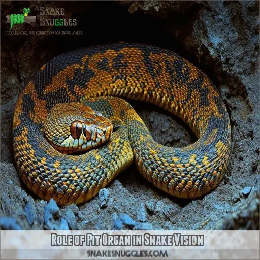 Role of Pit Organ in Snake Vision