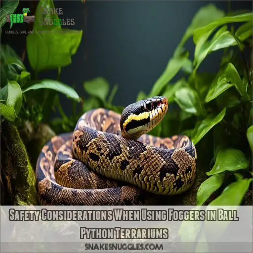 Safety Considerations When Using Foggers in Ball Python Terrariums