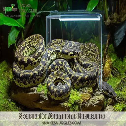 Securing Boa Constrictor Enclosures