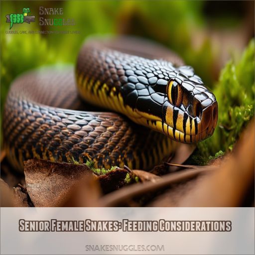 Senior Female Snakes: Feeding Considerations