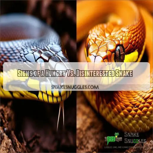 Signs of a Hungry Vs. Disinterested Snake