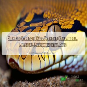 signs of stress in ball pythons