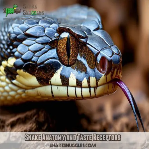 Snake Anatomy and Taste Receptors