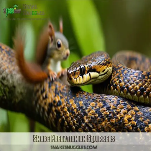 Snake Predation on Squirrels