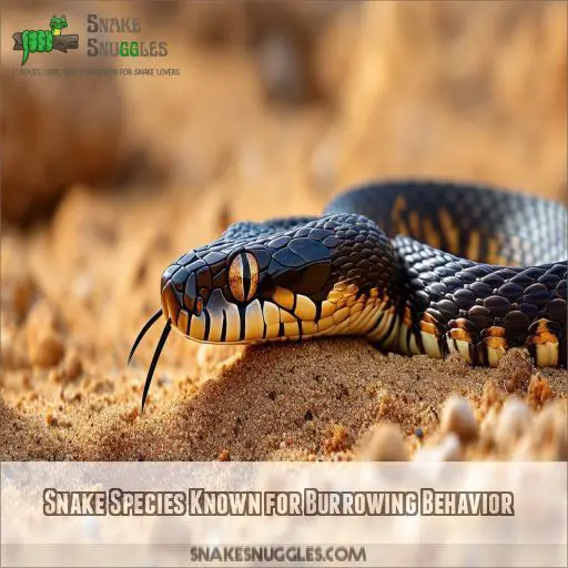 Snake Species Known for Burrowing Behavior