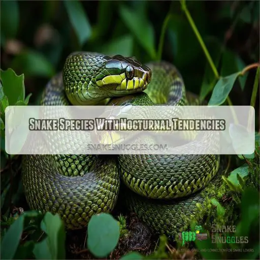 Snake Species With Nocturnal Tendencies