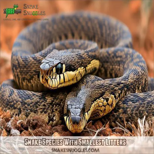 Snake Species With Smallest Litters