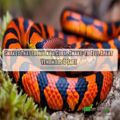 snakes that look like a coral snake