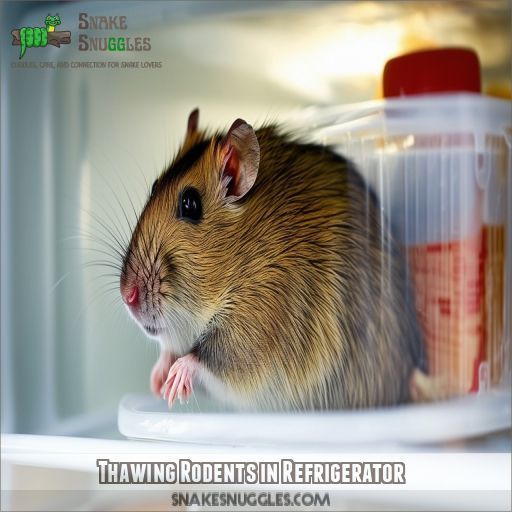 Thawing Rodents in Refrigerator