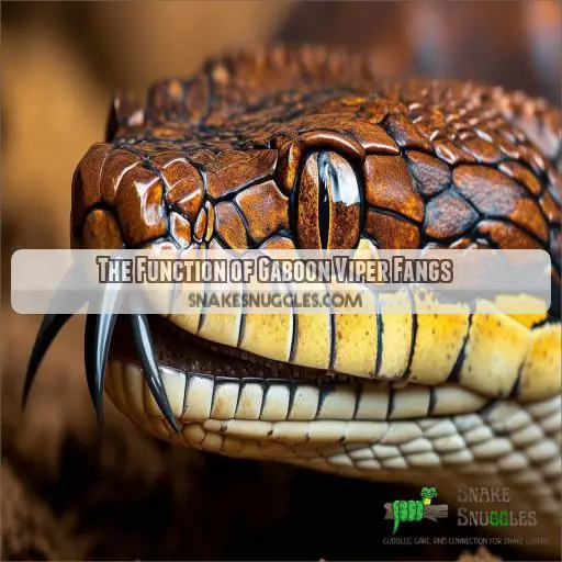 The Function of Gaboon Viper Fangs