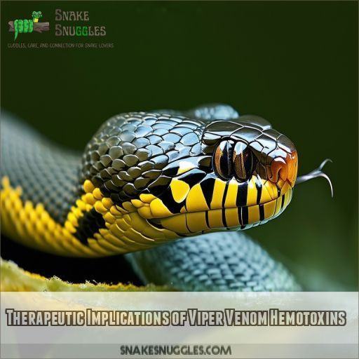 Therapeutic Implications of Viper Venom Hemotoxins