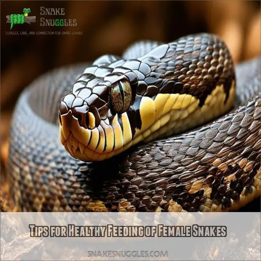 Tips for Healthy Feeding of Female Snakes