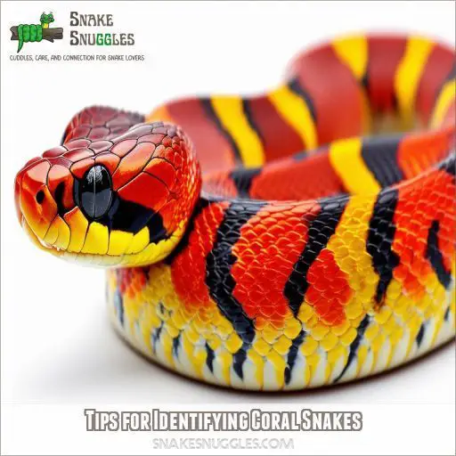 Tips for Identifying Coral Snakes