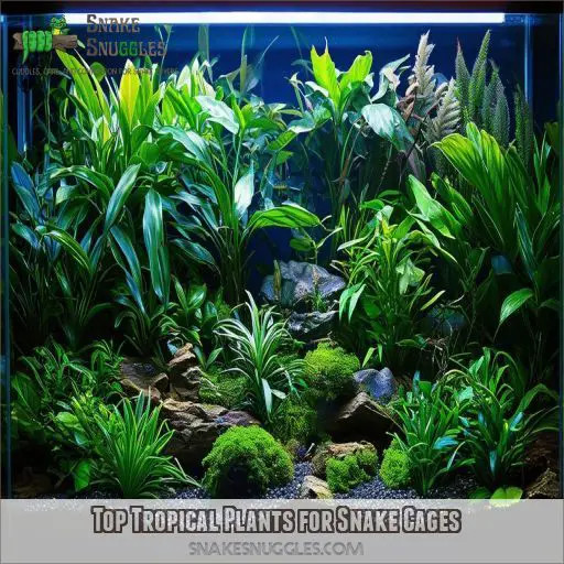 Top Tropical Plants for Snake Cages