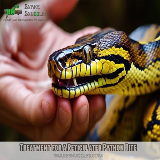 Treatment for a Reticulated Python Bite