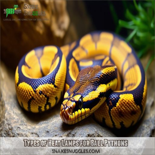 Types of Heat Lamps for Ball Pythons