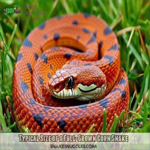 Typical Size of a Full-Grown Corn Snake