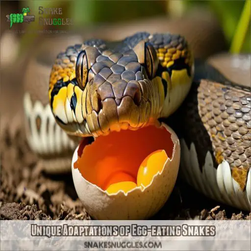 Unique Adaptations of Egg-eating Snakes