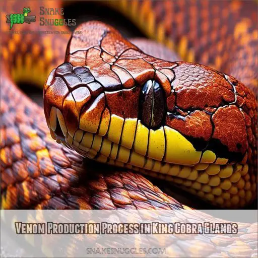 Venom Production Process in King Cobra Glands