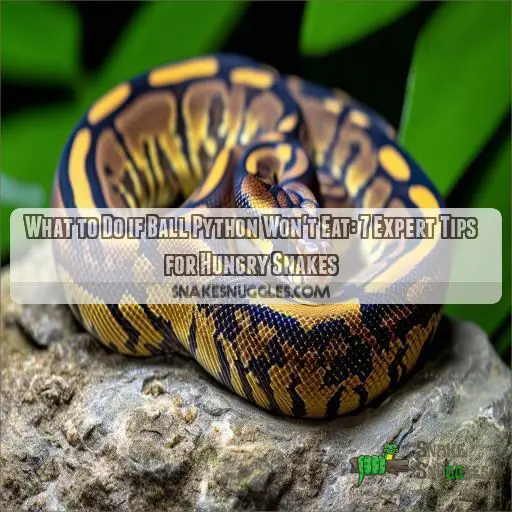 what to do if ball python wont eat