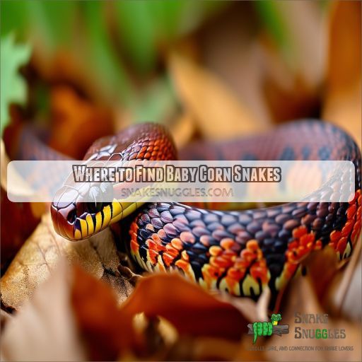 Where to Find Baby Corn Snakes