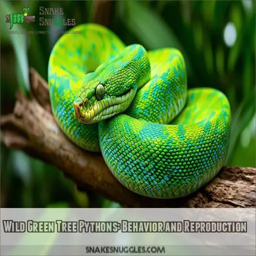 Wild Green Tree Pythons: Behavior and Reproduction