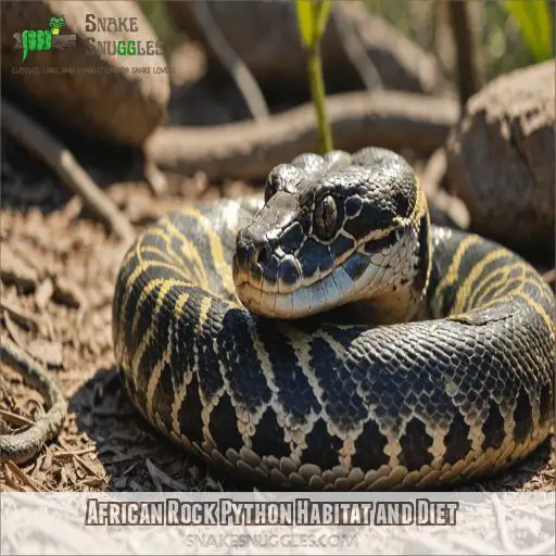 African Rock Python Habitat and Diet