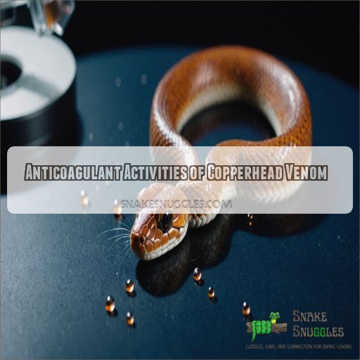 Anticoagulant Activities of Copperhead Venom