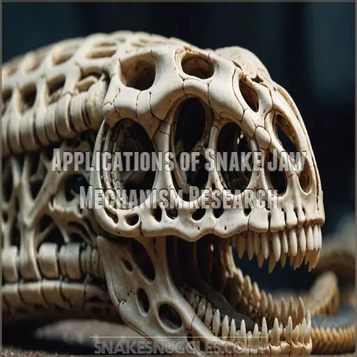 Applications of Snake Jaw Mechanism Research