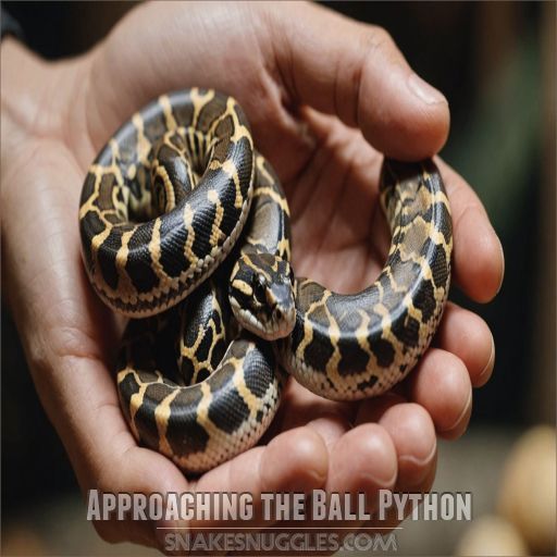 Approaching the Ball Python