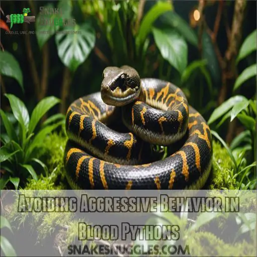 Avoiding Aggressive Behavior in Blood Pythons